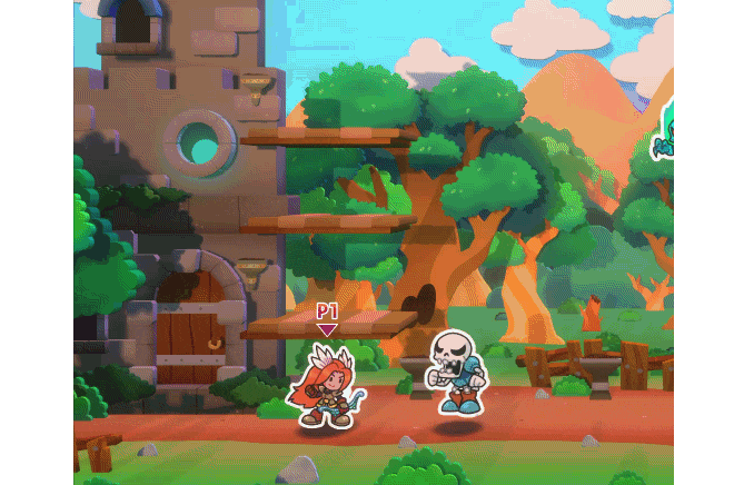 Lenora defending the Realm